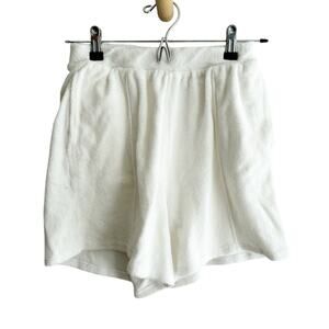 Lovers + Friends Terry Pull On Lounge Shorts White Size XS